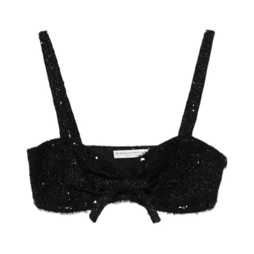 Sequin-Embellished Bow Top