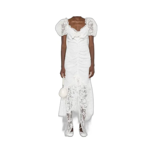 Puff Sleeve Lace Maxi Dress