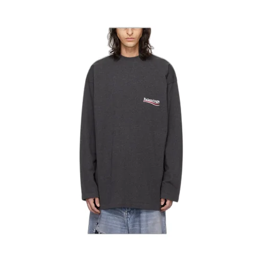 Logo Embroidered Long-Sleeve T-Shirt