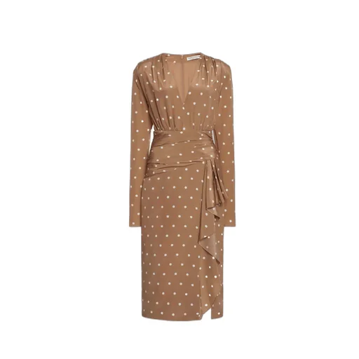 Polka Dot Dress With Volant