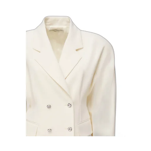 Crystal-Embellished Double-Breasted Jacket