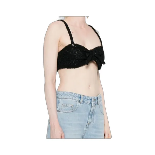 Sequin-Embellished Bow Top