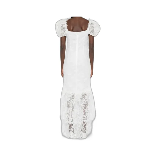 Puff Sleeve Lace Maxi Dress