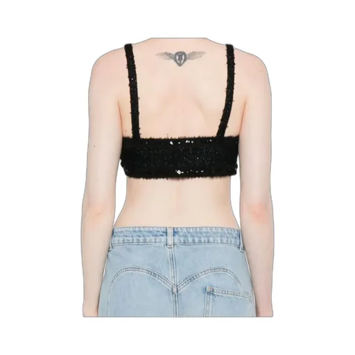 Sequin-Embellished Bow Top