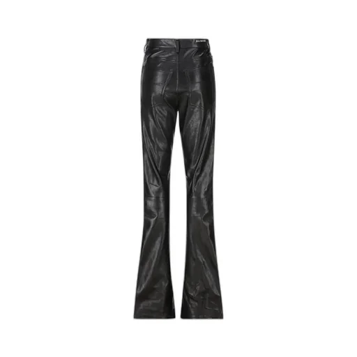 Flared Leather Pants