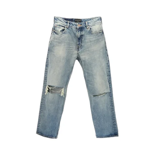 Distressed Loose-Fit Jeans