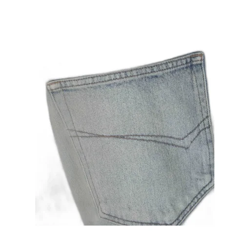 Distressed Straight-Leg Jeans