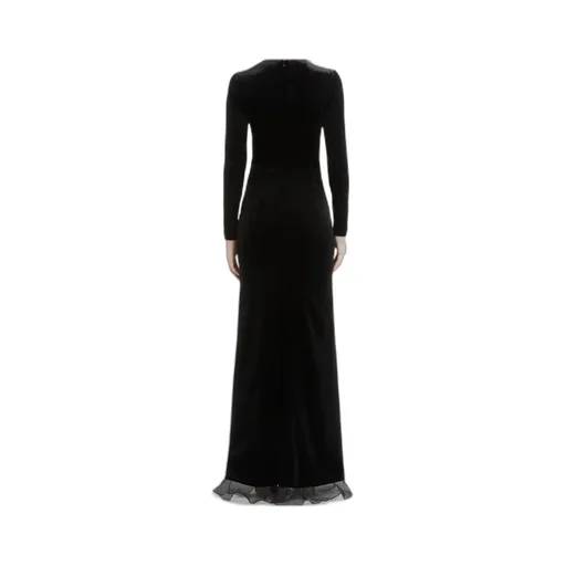 Velvet Dress With Ruching