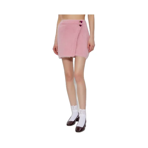 Flower-Button Skirt