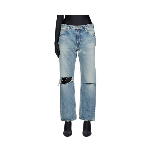 Distressed Loose-Fit Jeans