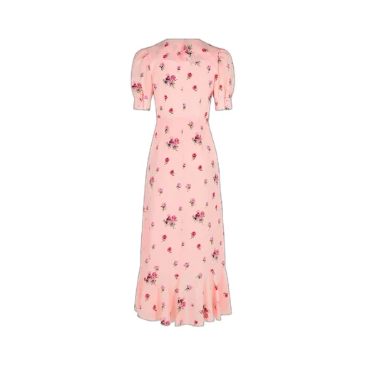 Floral-Printed V-Neck Dress