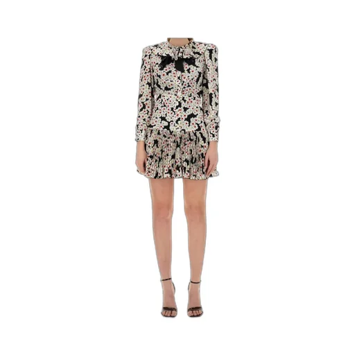 Daisies Pattern Pleated Dress