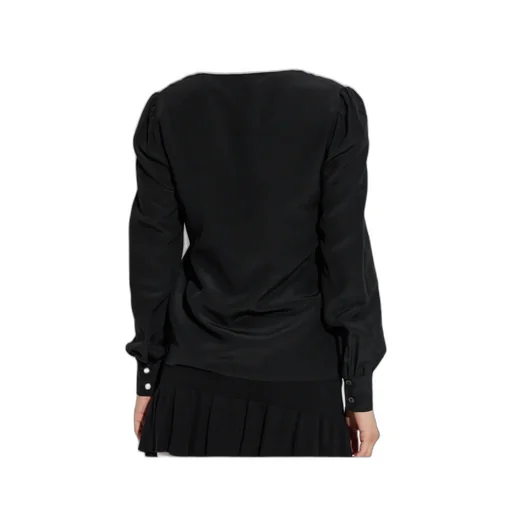 Lace-Trimmed Collar Blouse