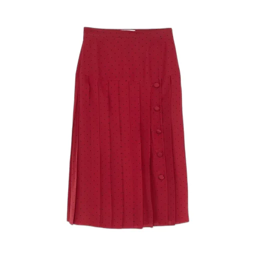 Polka-Dot Midi Skirt