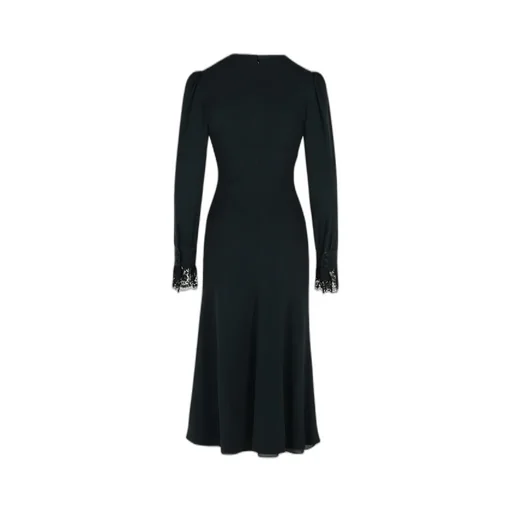 Long-Sleeved V-Neck Dress