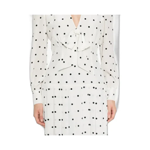 Polka-Dot Midi Dress
