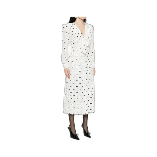 Polka-Dot Midi Dress