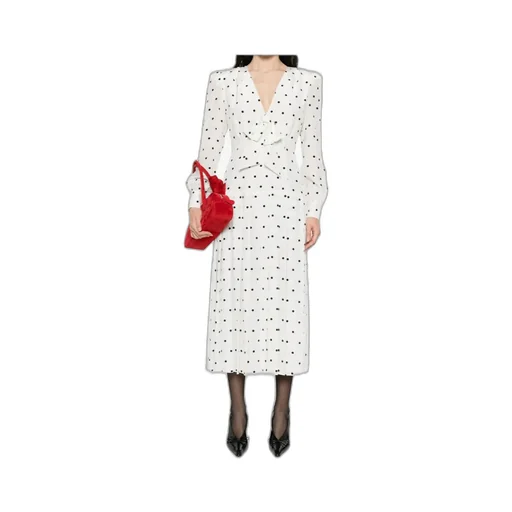 Polka-Dot Midi Dress