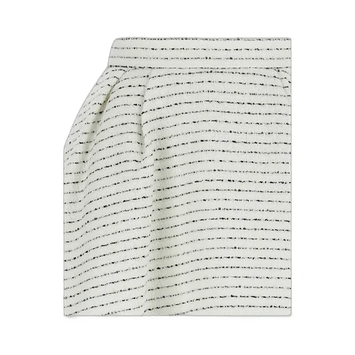 Tweed Pleated Mini Skirt