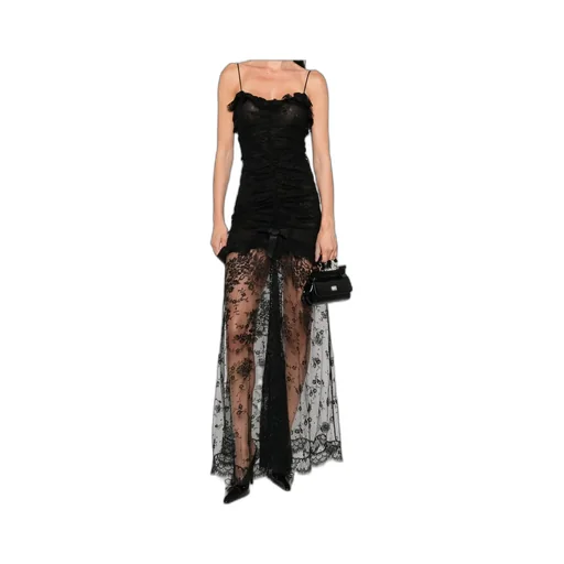 Lace Ruched Dress