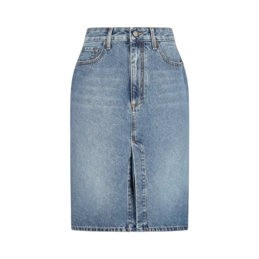 Denim Pencil Skirt