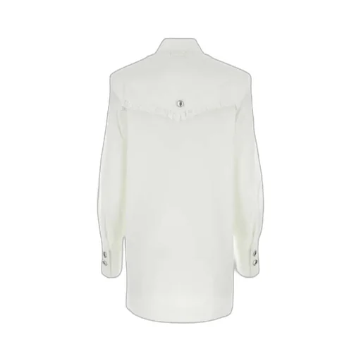 Logo-Patch Straight Hem Mini Shirt Dress