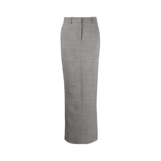 Virgin Wool-Blend Maxi Skirt