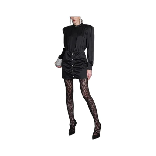 Ruched Detail Satin Dress