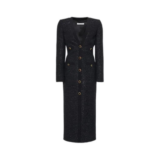 Jwl Buttoned Sequinned Tweed Dress