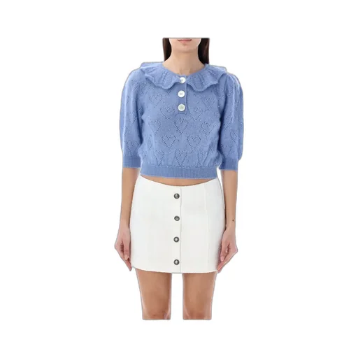 Crystal Embellished Short Sweater