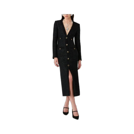 Jwl Buttoned Sequinned Tweed Dress