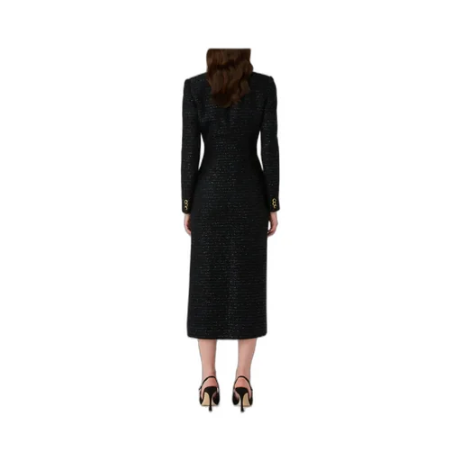 Jwl Buttoned Sequinned Tweed Dress