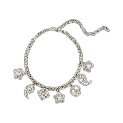 Embellished Charm-Detailed Necklace
