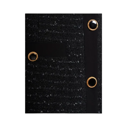 Jwl Buttoned Sequinned Tweed Dress