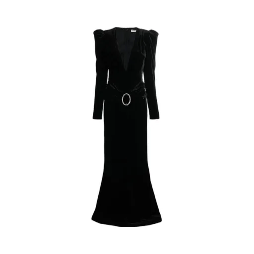 Velvet V-Neck Gown