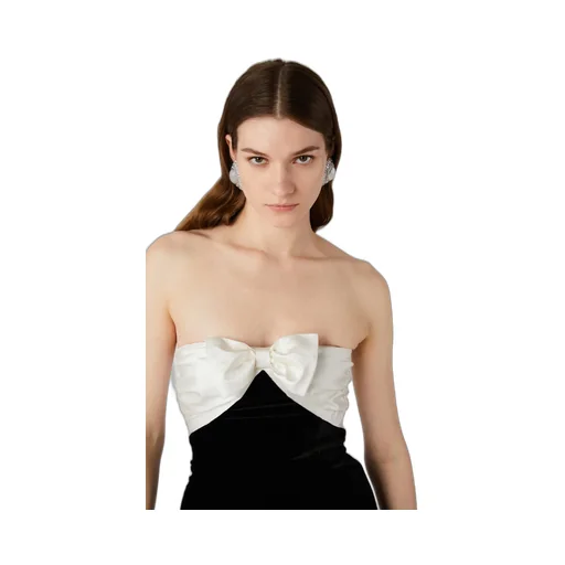 Duchesse Bow Velvet Bustier Mini Dress