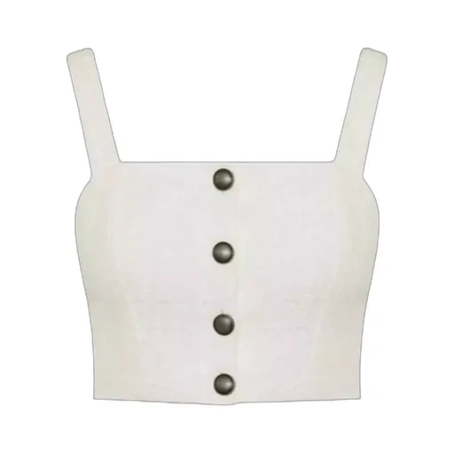 Buttoned Sleeveless Top