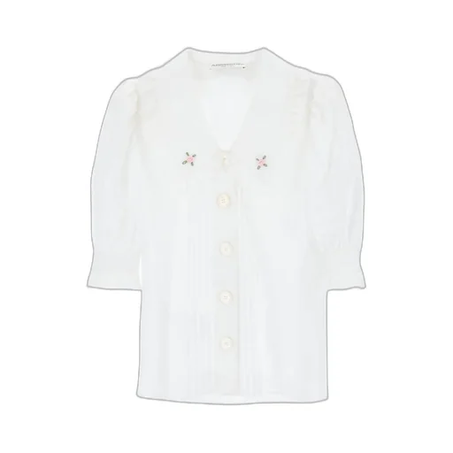 Embroidered-Floral Blouse