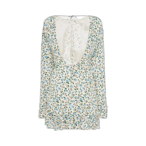Floral Printed Asymmetric Mini Dress