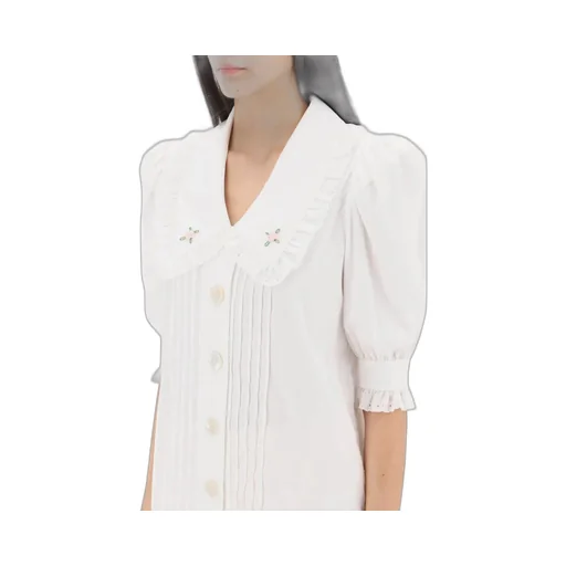 Embroidered-Floral Blouse