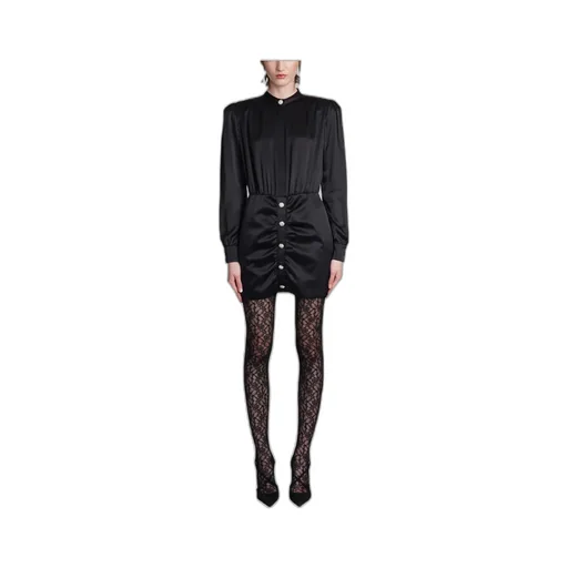 Ruched Detail Satin Dress