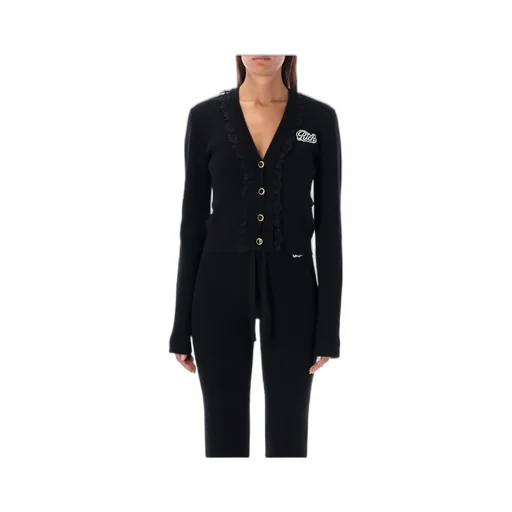 Logo Detailed Buttoned Cardigan