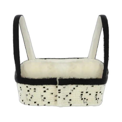 Bouclé Wool-Blend Cropped Top