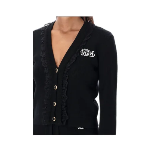 Logo Detailed Buttoned Cardigan