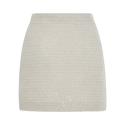 Embellished Side-Zipped Mini Skirt