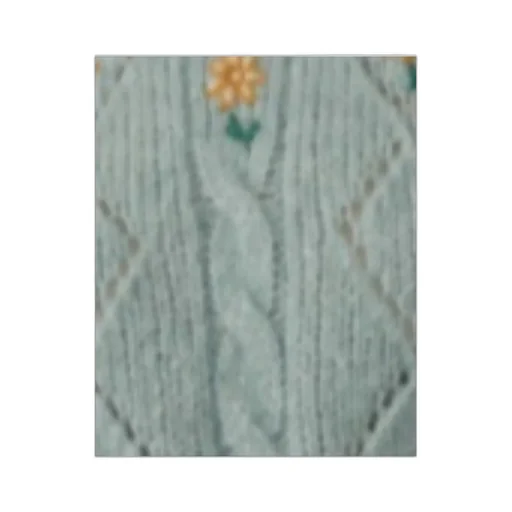 Floral Embroidery Cable-Knit Jumper
