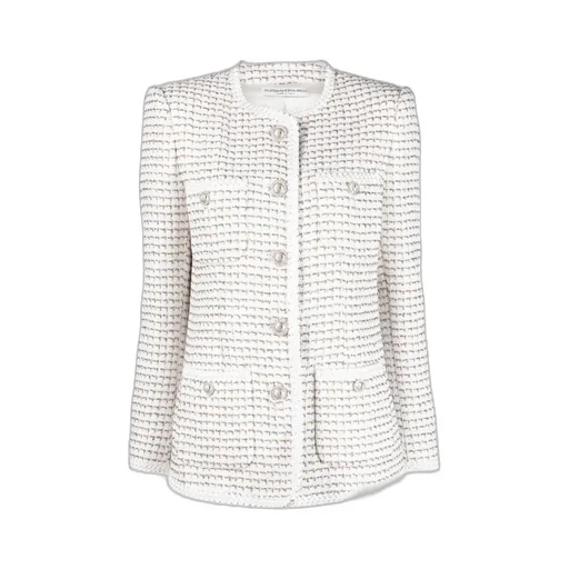 Straight Hem Buttoned Jacket