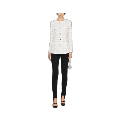 Straight Hem Buttoned Jacket