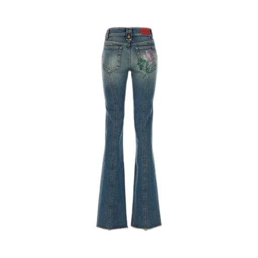 Slim Fitted Flared Denim Jeans