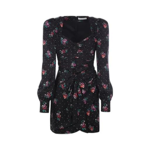 Floral-Printed Ruched Mini Dress